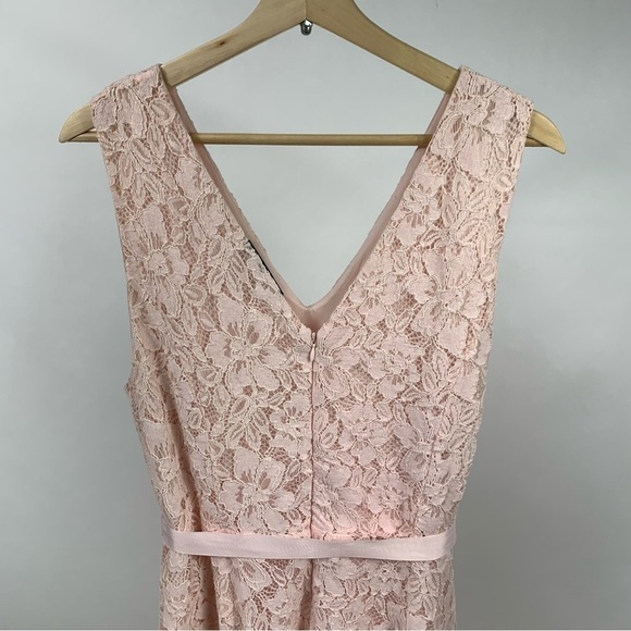 Lane Bryant Women's Sleeveless Pink Lace V-neck Dress Size 20 - Picture 5 of 9